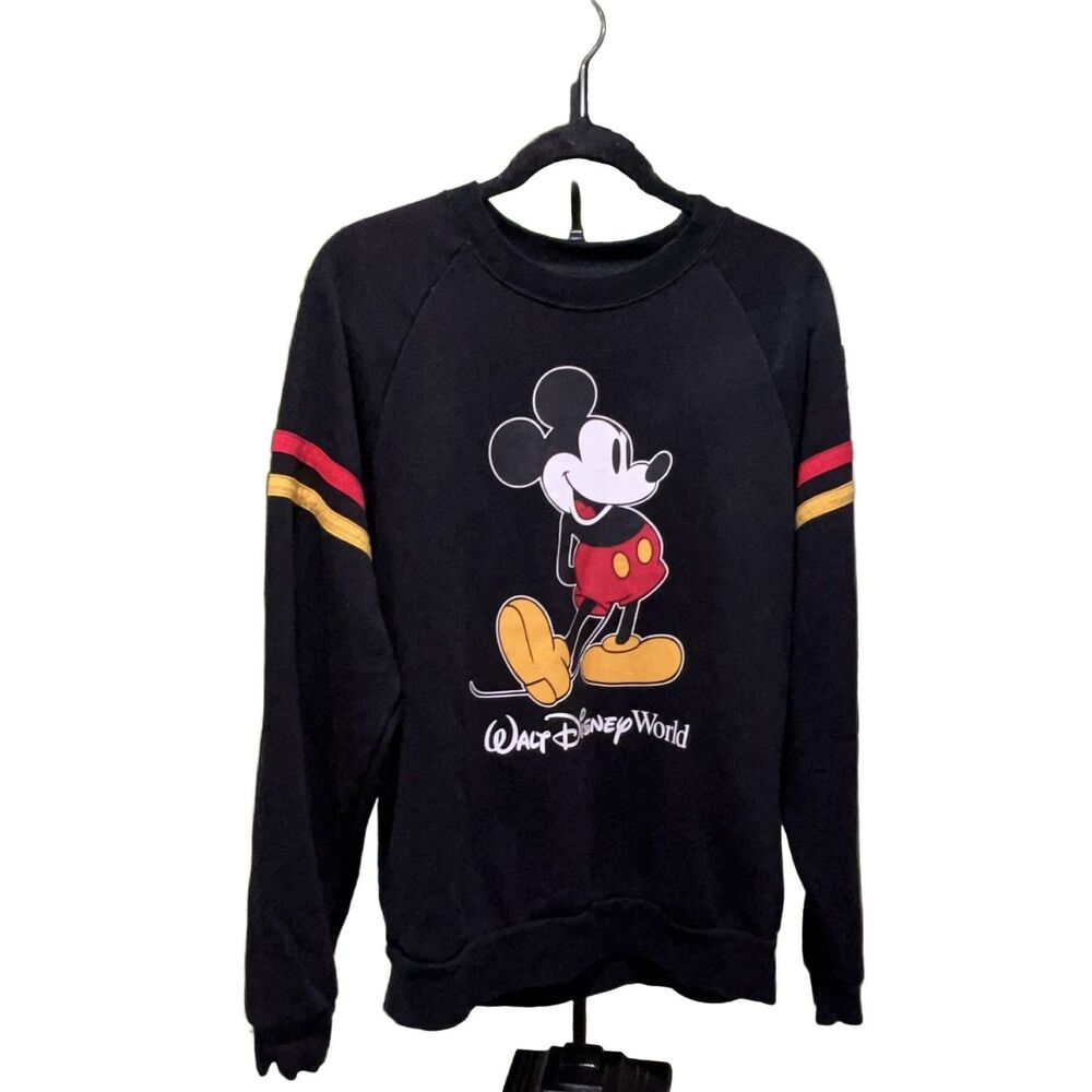 Disney Mickey Mouse Walt Disney World Black Sweatshirt Unisex Adults M